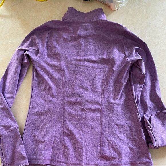 Women’s JOIA purple Zip up athletic full zipper jacket exercise size medium M - Picture 2 of 4